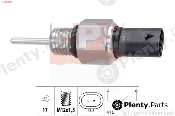 EPS 1.220.259 — Sensor, exhaust gas temperature Made in Italy - OE Equivalent