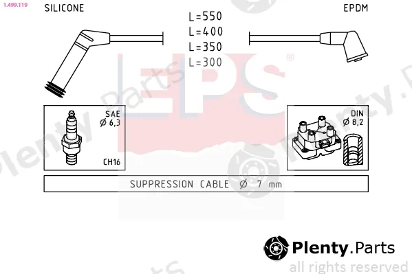EPS 1.499.119 — Ignition Cable Kit Made in Italy - OE Equivalent