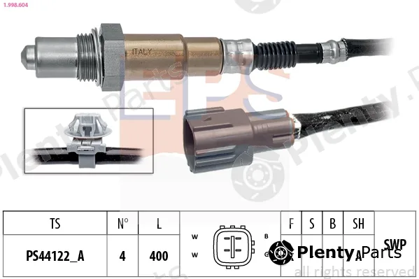 EPS 1.998.604 — Lambda Sensor Made in Italy - OE Equivalent