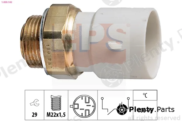 EPS 1.850.182 — Temperature Switch, radiator fan Made in Italy - OE Equivalent