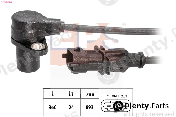 EPS 1.953.844 — Sensor, crankshaft pulse Made in Italy - OE Equivalent