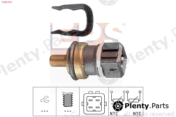 EPS 1.830.232 — Sensor, coolant temperature Made in Italy - OE Equivalent