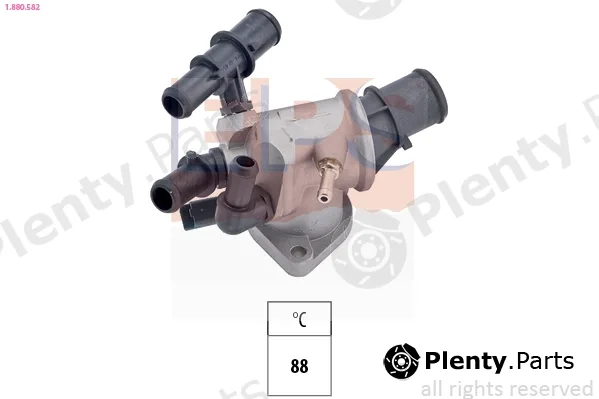 EPS 1.880.582 — Thermostat, coolant Made in Italy - OE Equivalent