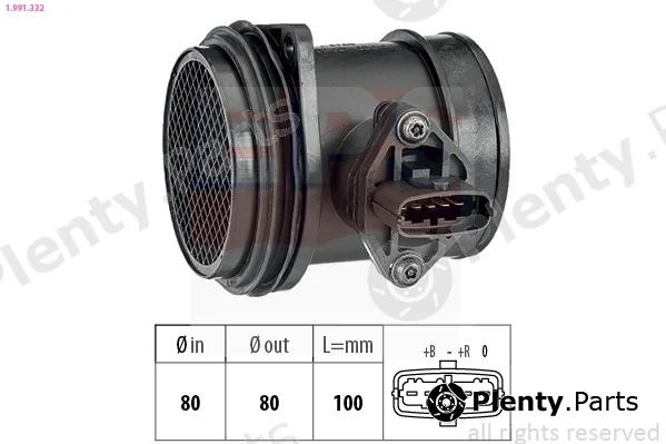EPS 1.991.332 — Mass Air Flow Sensor Made in Italy - OE Equivalent