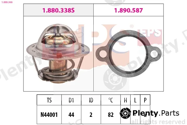 EPS 1.880.368 — Thermostat, coolant Made in Italy - OE Equivalent