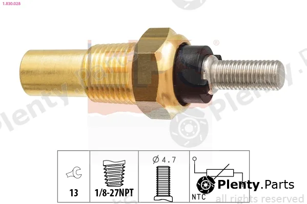 EPS 1.830.028 — Sensor, coolant temperature Made in Italy - OE Equivalent