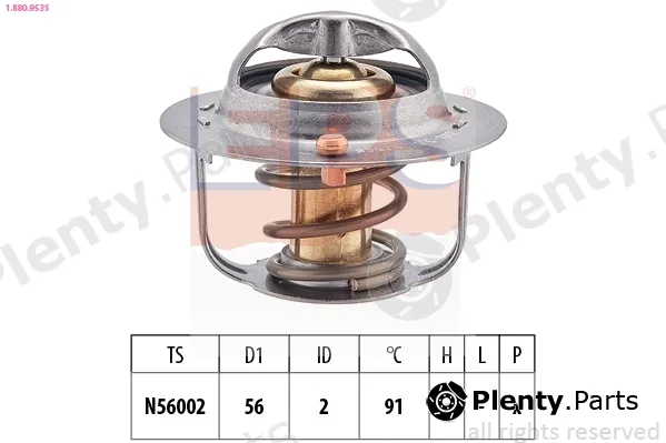 EPS 1.880.953S — Thermostat, coolant Made in Italy - OE Equivalent