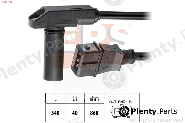 EPS 1.953.182 — Sensor, crankshaft pulse Made in Italy - OE Equivalent