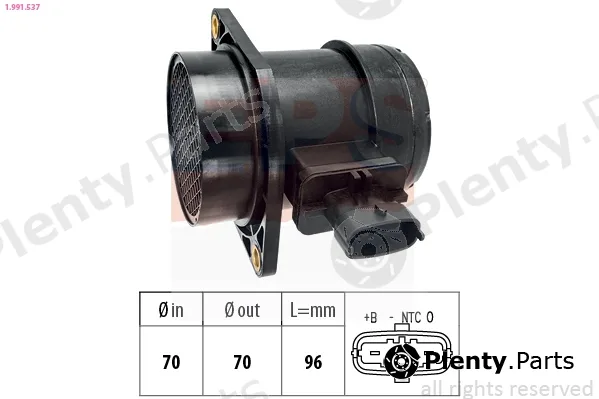 EPS 1.991.537 — Mass Air Flow Sensor Made in Italy - OE Equivalent