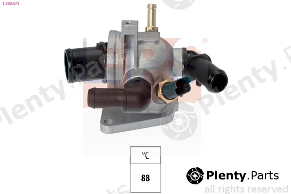 EPS 1.880.673 — Thermostat, coolant Made in Italy - OE Equivalent