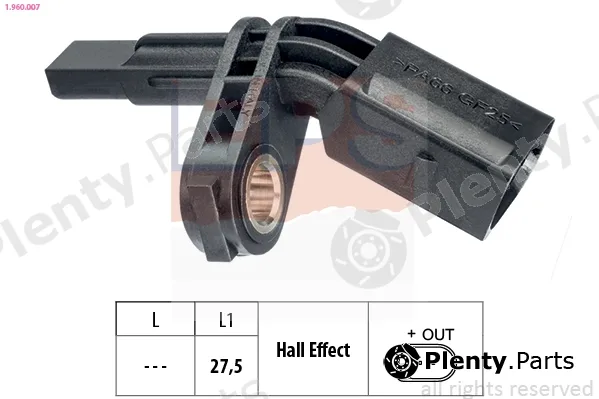 EPS 1.960.007 — Sensor, wheel speed Made in Italy - OE Equivalent