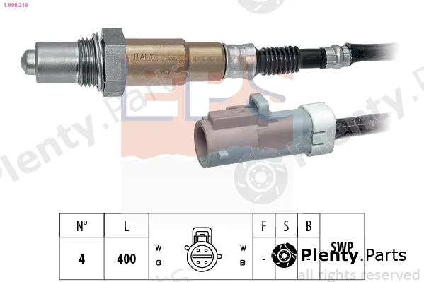 EPS 1.998.219 — Lambda Sensor Made in Italy - OE Equivalent