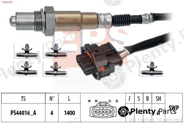 EPS 1.998.370 — Lambda Sensor Made in Italy - OE Equivalent