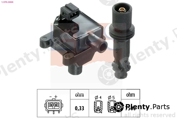 EPS 1.970.386K — Ignition Coil Made in Italy - OE Equivalent