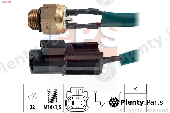 EPS 1.850.112 — Temperature Switch, radiator fan Made in Italy - OE Equivalent