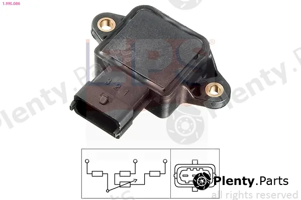 EPS 1.995.086 — Sensor, throttle position Made in Italy - OE Equivalent