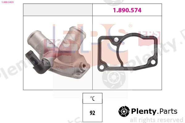 EPS 1.880.343S — Thermostat, coolant Made in Italy - OE Equivalent