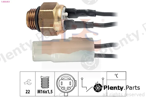 EPS 1.850.053 — Temperature Switch, radiator fan Made in Italy - OE Equivalent