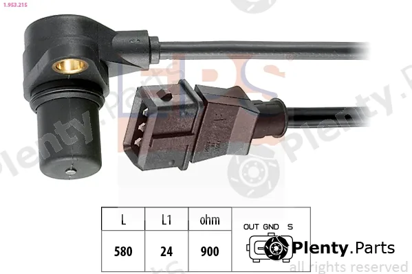 EPS 1.953.215 — Sensor, crankshaft pulse Made in Italy - OE Equivalent