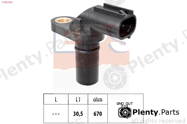 EPS 1.953.522 — Sensor, crankshaft pulse Made in Italy - OE Equivalent