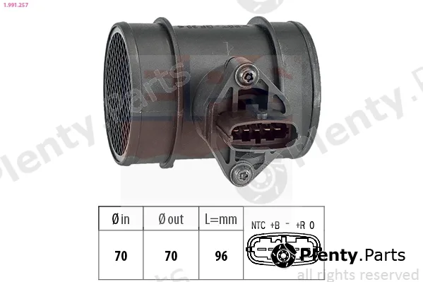 EPS 1.991.257 — Mass Air Flow Sensor Made in Italy - OE Equivalent