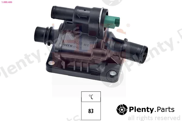 EPS 1.880.486 — Thermostat, coolant Made in Italy - OE Equivalent