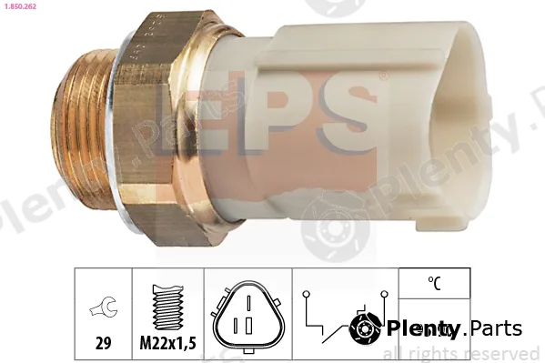 EPS 1.850.262 — Temperature Switch, radiator fan Made in Italy - OE Equivalent