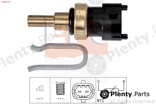 EPS 1.830.357 — Sensor, coolant temperature Made in Italy - OE Equivalent