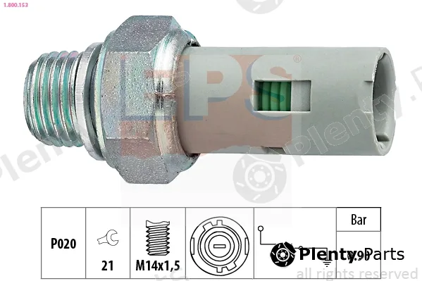 EPS 1.800.153 — Oil Pressure Switch Made in Italy - OE Equivalent