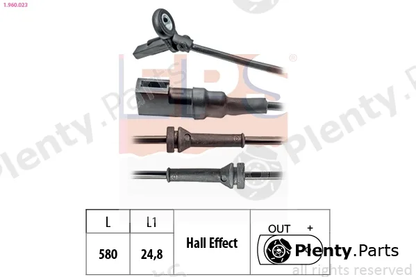 EPS 1.960.023 — Sensor, wheel speed Made in Italy - OE Equivalent