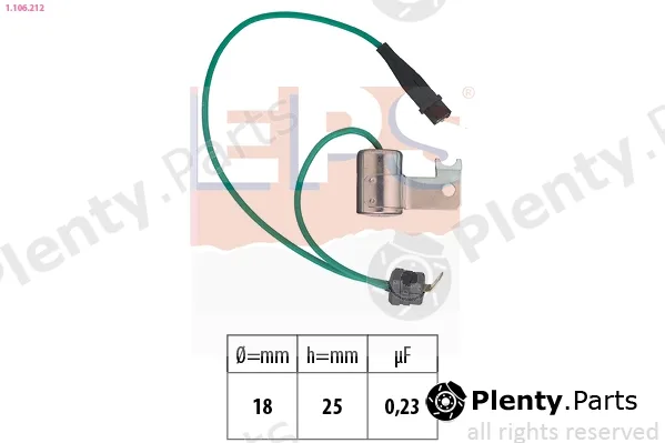 EPS 1.106.212 — Capacitor, ignition system Made in Italy - OE Equivalent