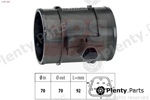 EPS 1.991.465 — Mass Air Flow Sensor Made in Italy - OE Equivalent