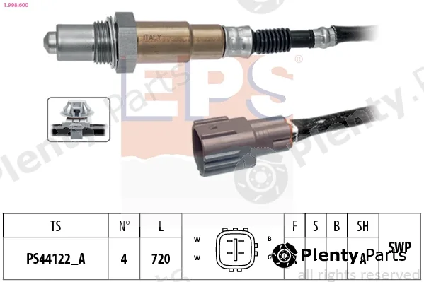 EPS 1.998.600 — Lambda Sensor Made in Italy - OE Equivalent