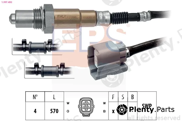 EPS 1.997.492 — Lambda Sensor Made in Italy - OE Equivalent