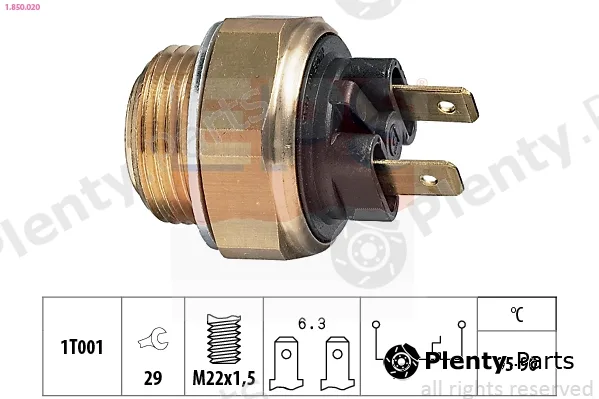 EPS 1.850.020 — Temperature Switch, radiator fan Made in Italy - OE Equivalent