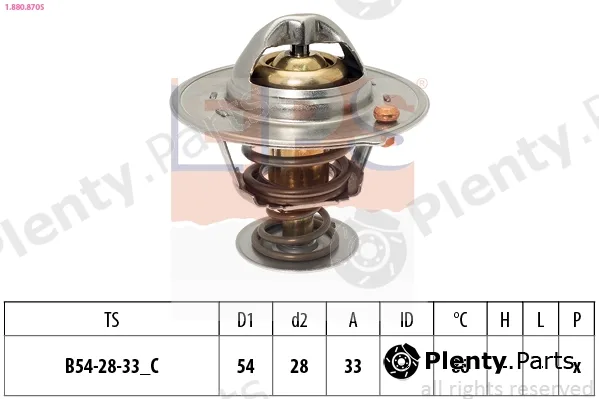 EPS 1.880.870S — Thermostat, coolant Made in Italy - OE Equivalent