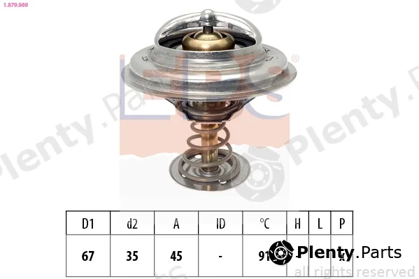EPS 1.879.989 — Thermostat, coolant Made in Italy - OE Equivalent