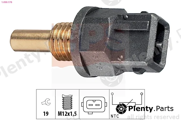 EPS 1.830.178 — Sensor, coolant temperature Made in Italy - OE Equivalent