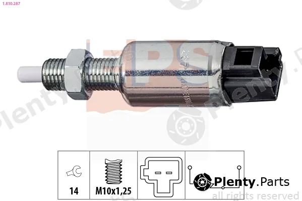 EPS 1.810.287 — Switch, clutch control (cruise control) Made in Italy - OE Equivalent