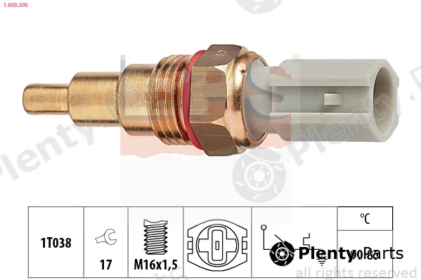 EPS 1.850.205 — Temperature Switch, radiator fan Made in Italy - OE Equivalent