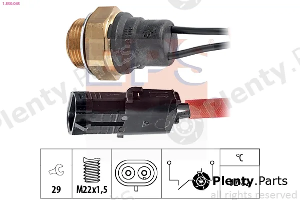EPS 1.850.045 — Temperature Switch, radiator fan Made in Italy - OE Equivalent