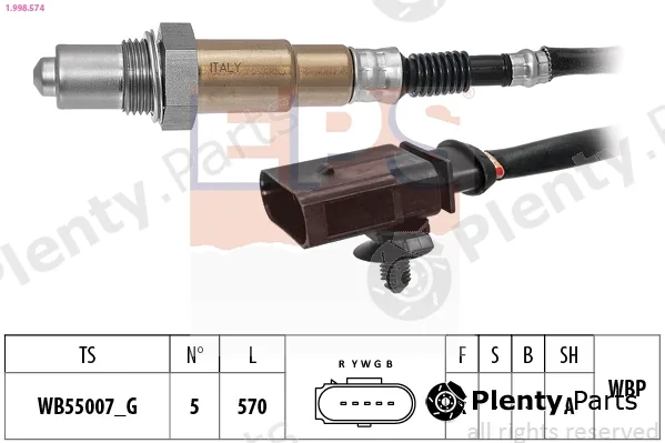 EPS 1.998.574 — Lambda Sensor Made in Italy - OE Equivalent