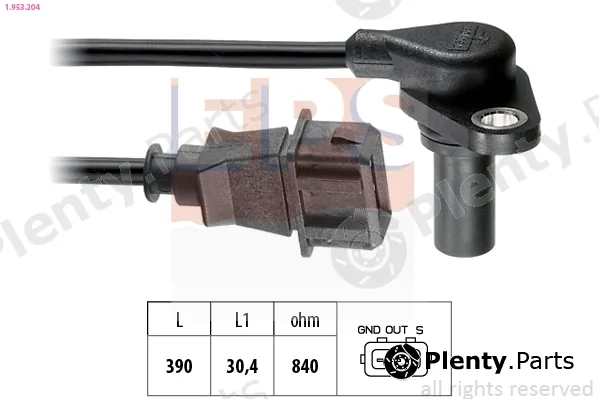 EPS 1.953.204 — RPM Sensor, automatic transmission Made in Italy - OE Equivalent