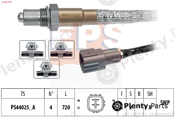 EPS 1.998.274 — Lambda Sensor Made in Italy - OE Equivalent