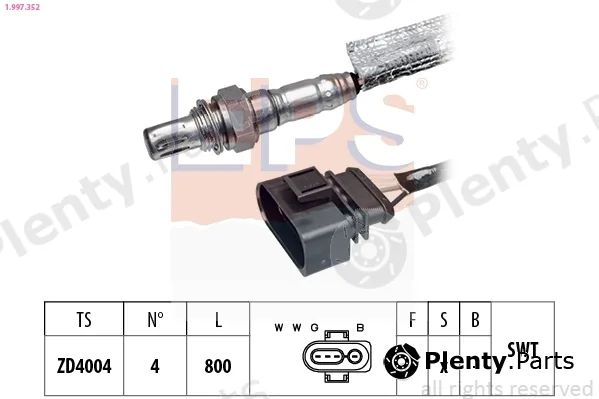 EPS 1.997.352 — Lambda Sensor Made in Italy - OE Equivalent