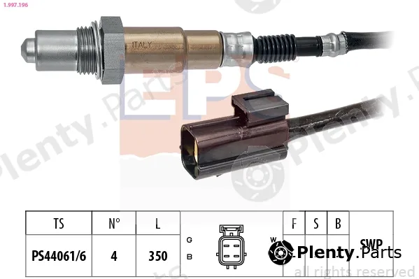 EPS 1.997.196 — Lambda Sensor Made in Italy - OE Equivalent