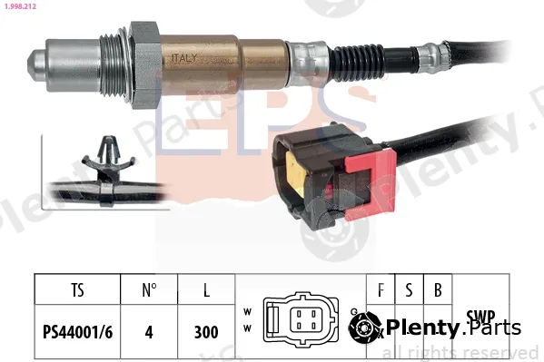 EPS 1.998.212 — Lambda Sensor Made in Italy - OE Equivalent