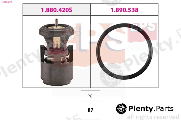 EPS 1.880.420 — Thermostat, coolant Made in Italy - OE Equivalent