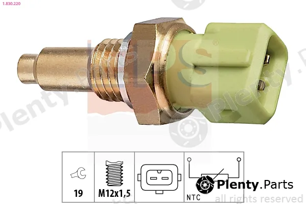 EPS 1.830.220 — Sensor, coolant temperature Made in Italy - OE Equivalent