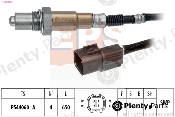 EPS 1.998.609 — Lambda Sensor Made in Italy - OE Equivalent